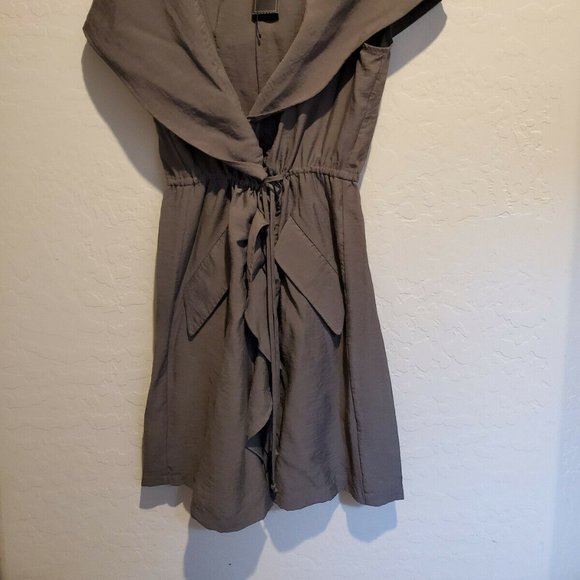 BCBG MAXAZRIA Dress Sleeveless with Hood Collar Dusty Olive NEW with TAGs - Picture 6 of 6